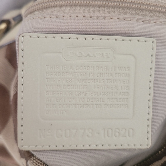 EUC Large Coach Carly Slouch Bag Purse Brown Signature Cs Print 2007 - Picture 10 of 13